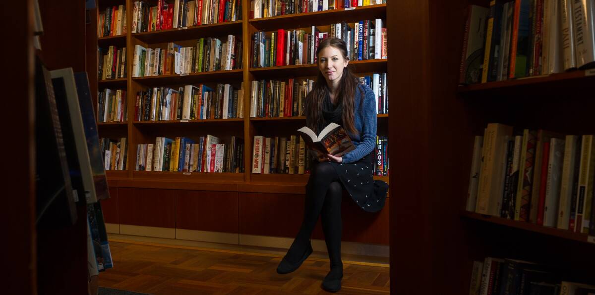Book seller and reviewer Claire Leyton at Paperchain in Manuka. Picture: Elesa Kurtz
