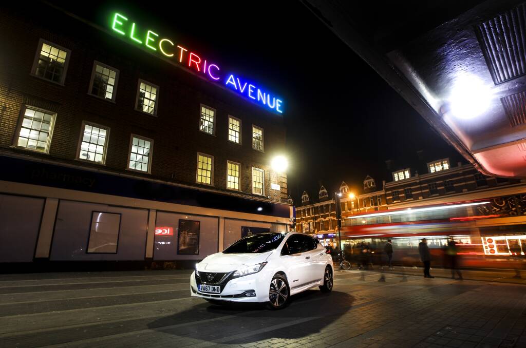 Nissan's Leaf electric car emits a strange whirring, whooshing sound to warn pedestrians. Picture: Supplied