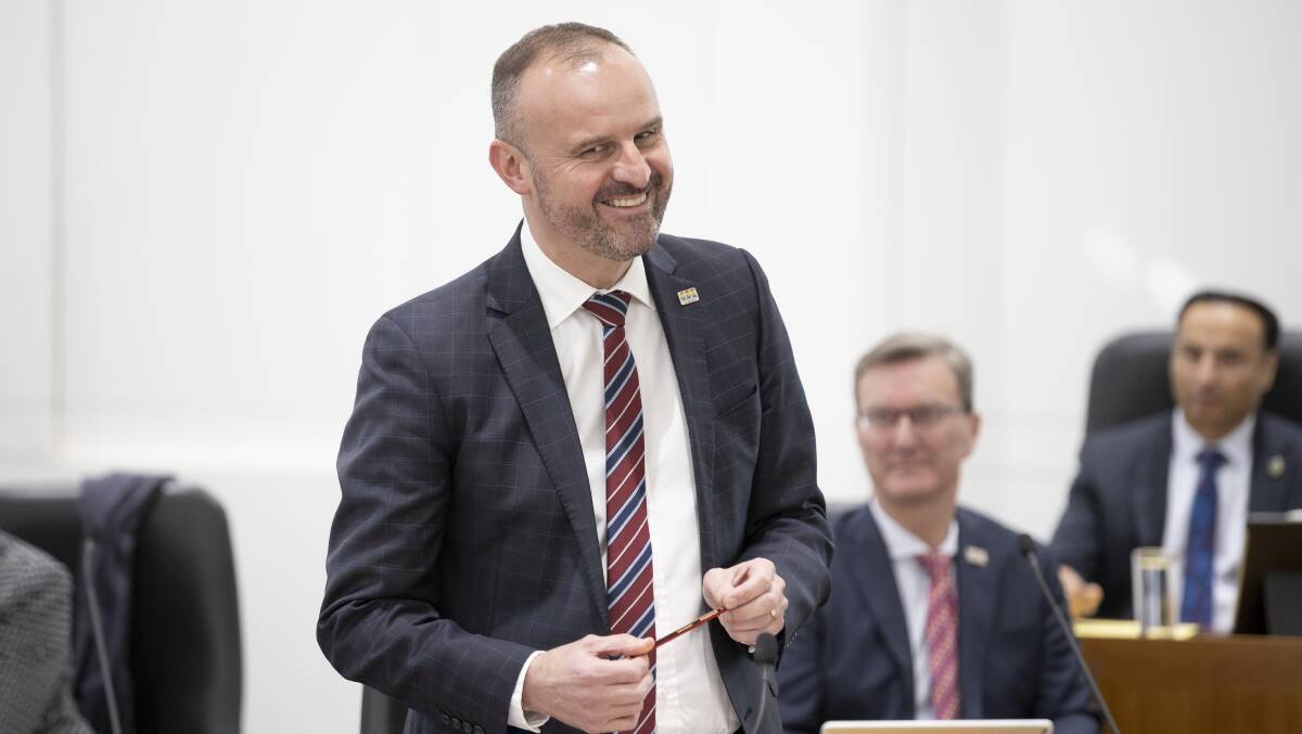 ACT Labor leader Andrew Barr. Picture: Sitthixay Ditthavong