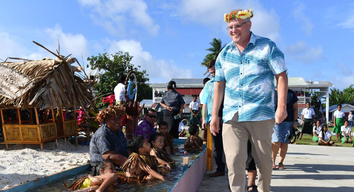 If it's true that Morrison struggles to put himself in the shoes of other Australians, how much more baffling for him to try to imagine himself an alarmed islander of the Pacific.Picture: Mick Tsikas/AAP