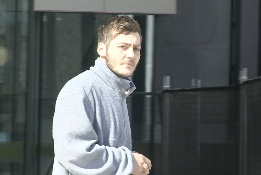 Jackson Allred, charged with dangerous driving and theft, leaves the ACT Magistrates Court after being granted bail. Picture: Supplied
