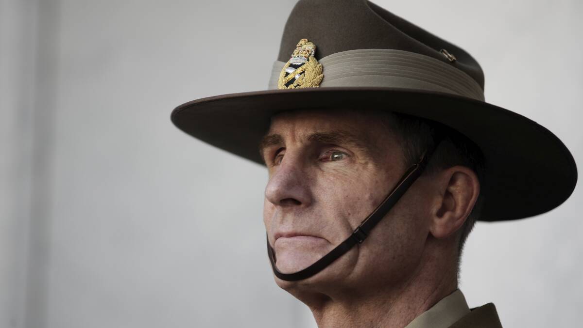 Chief of the Defence Force Angus Campbell. Picture: Alex Ellinghausen.