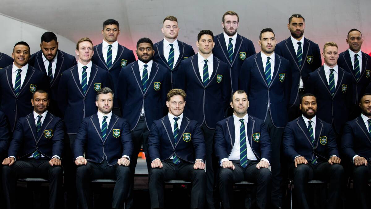 The Wallabies World Cup squad announcement. Picture: Edwina Pickles.