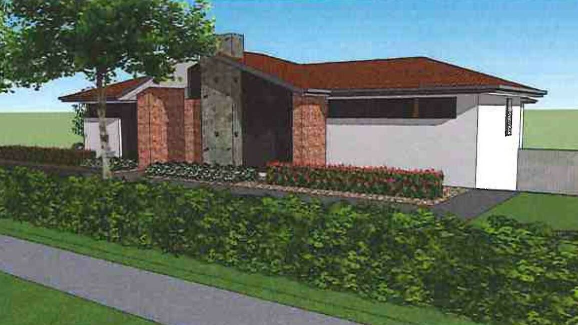 Architectural sketch of a house that has been approved for 23 Dirrawan Gardens, Reid. Picture: Supplied