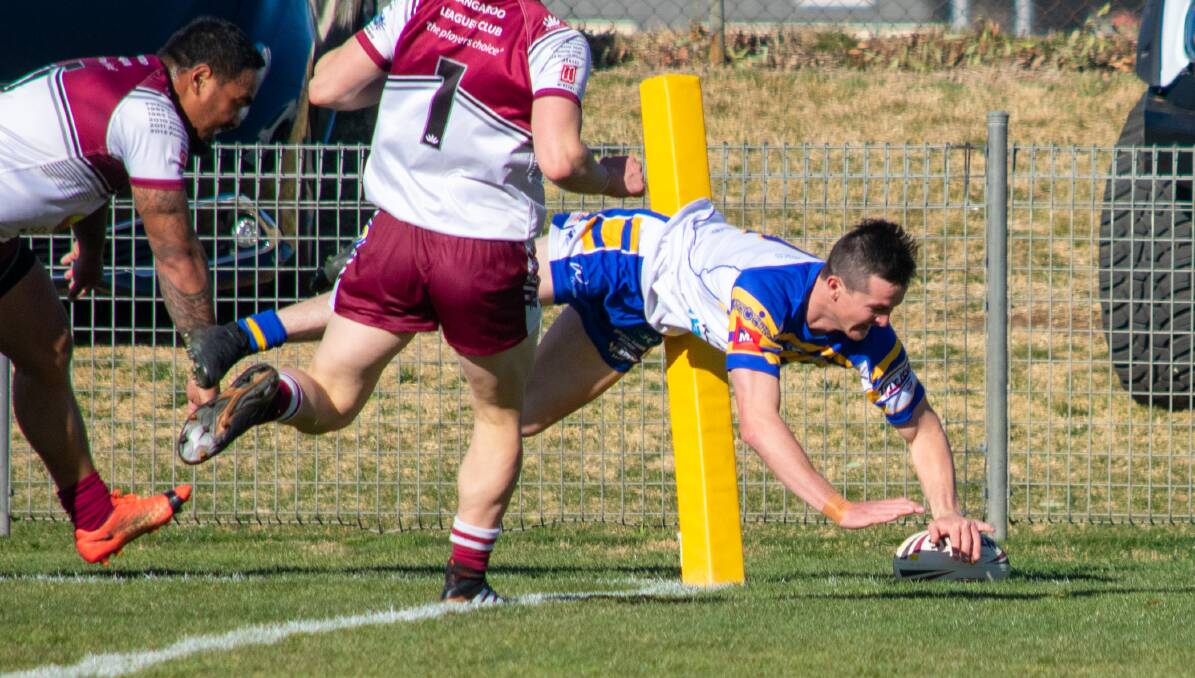 Goulburn winger Steve Cummins played a key role in the club's charge towards a preliminary final berth. Picture: Jon Kroiter