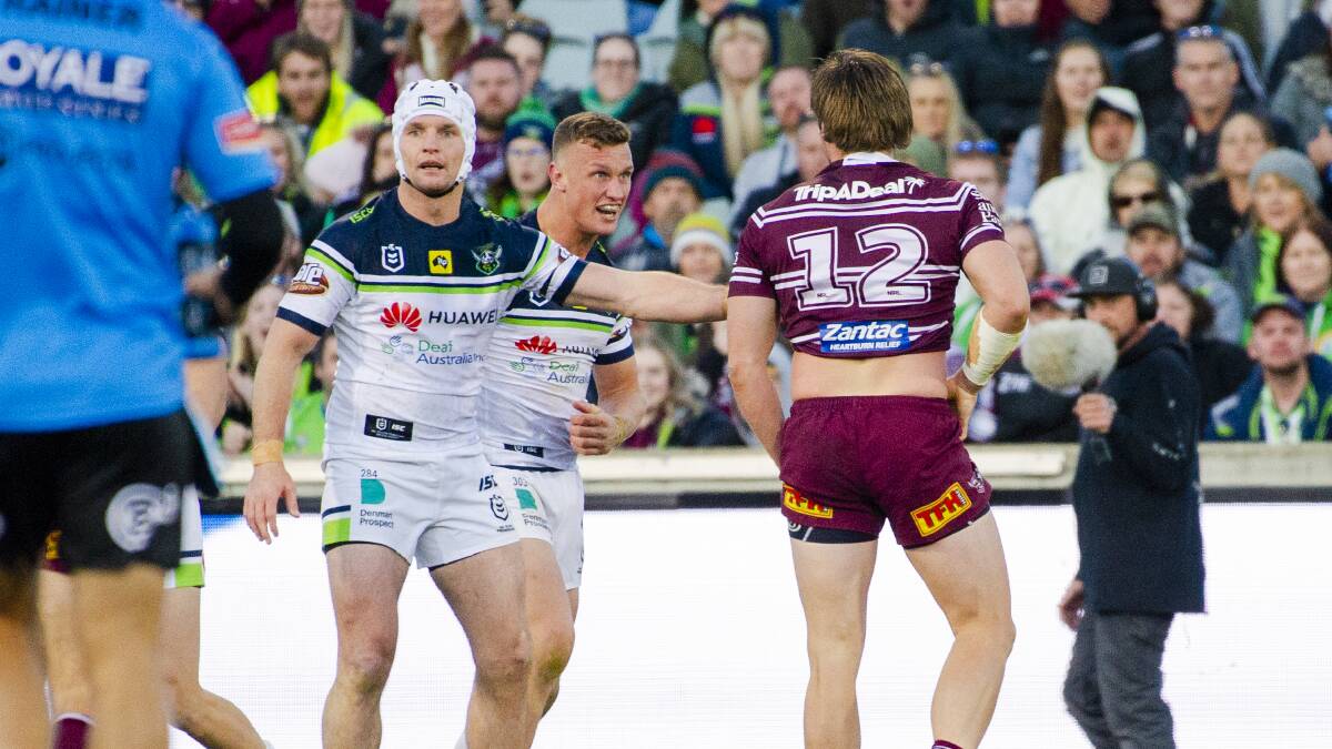 Jack Wighton was denied what seemed a certain try. Picture: Jamila Toderas