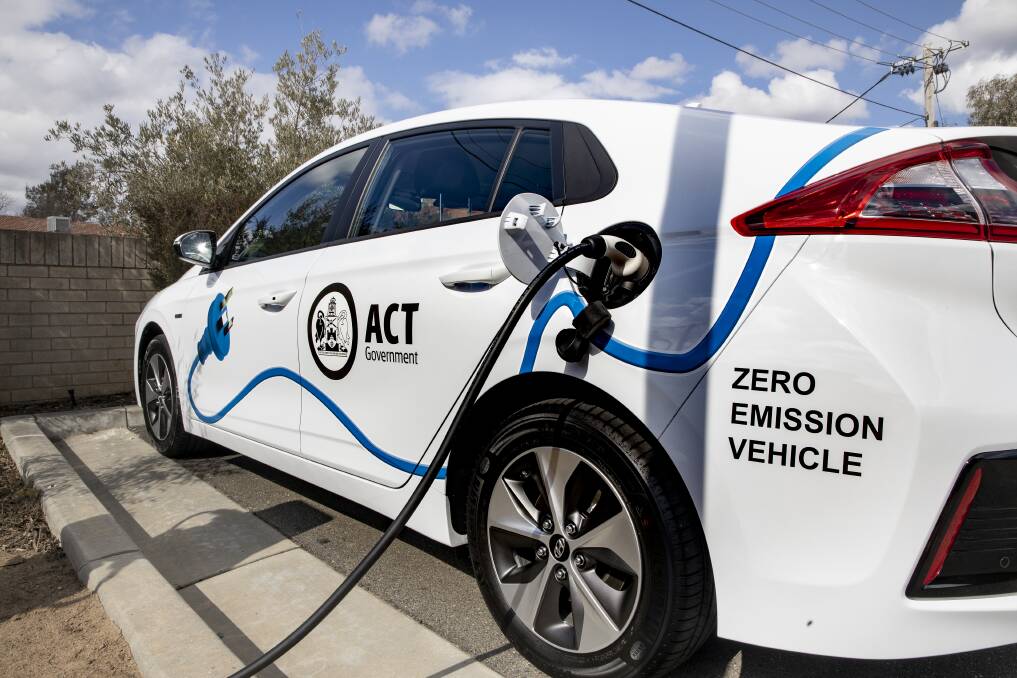 The ACT government is being urged to introduce a road-user charge for electric vehicles. Picture: Sitthixay Ditthavong