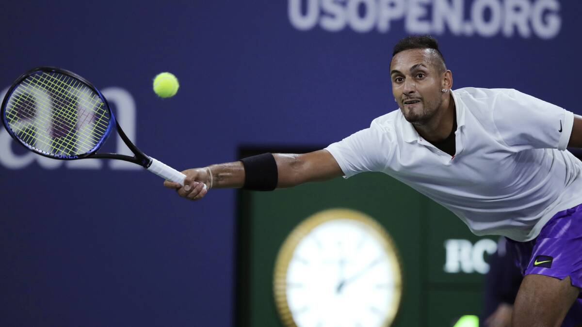 Nick Kyrgios is all of a sudden in a perfect position to make a grand slam charge. Picture: AP