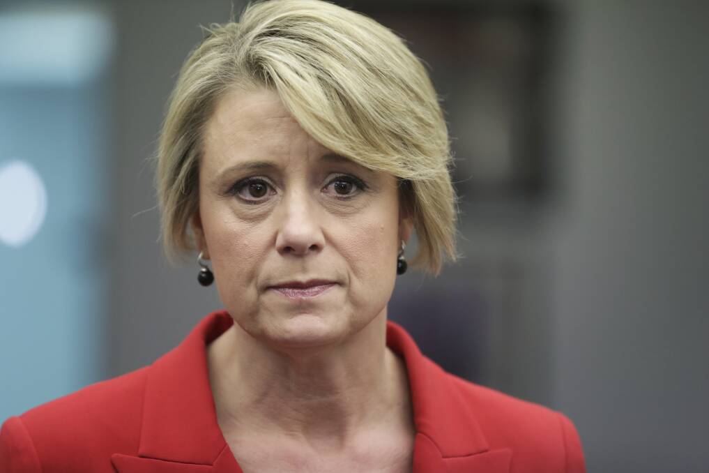 Senator Kristina Keneally blasted Peter Dutton for allowing record numbers of asylum seekers to arrive by plane. Picture: Alex Ellinghausen