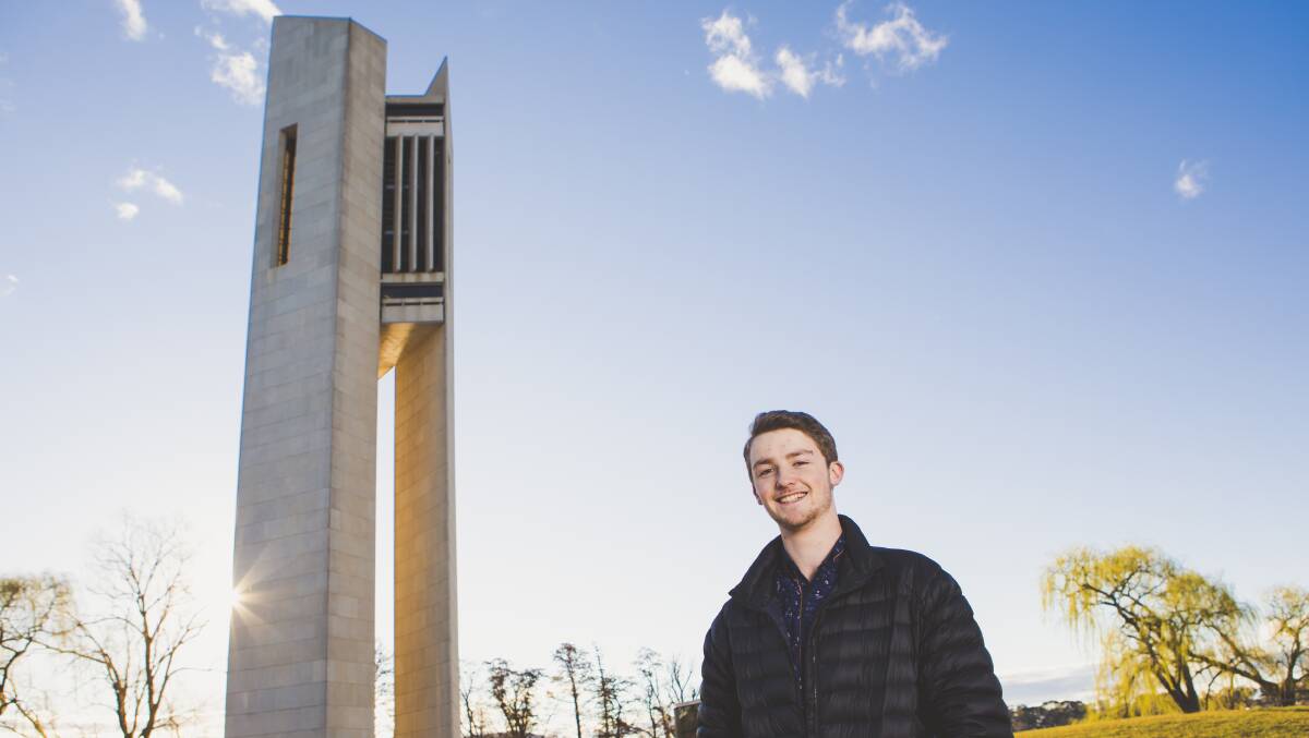 Peter Bray, who will perform one final concert at the National Carillon before it is closed for upgrades until April 2020. Picture: Jamila Toderas
