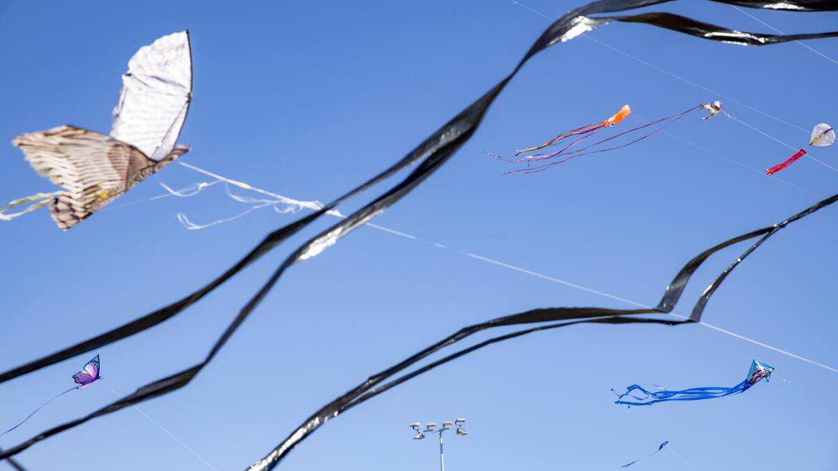 Conditions were perfect for the Googong Kitefest. Picture: Sitthixay Ditthavong