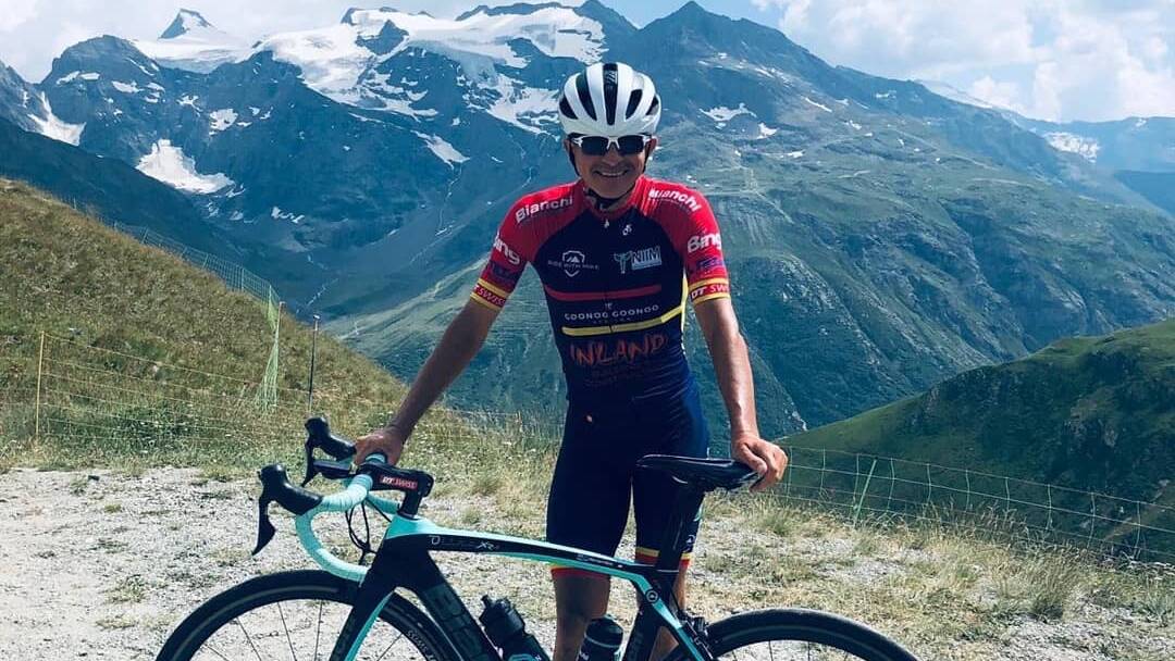 Cyclist and motor racing coach Mike Navybox, who died during an attempt to ride three European grand tours in the one year to raise awareness of cancer, depression and post-traumatic stress disorder. Picture: Facebook.