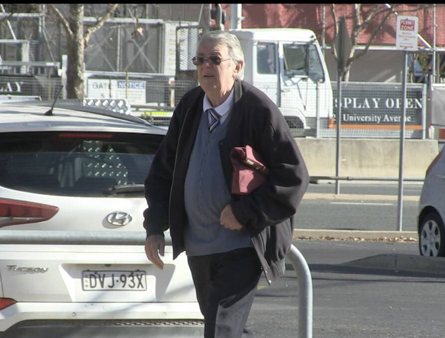 Former St Edmunds College teacher Garry Leslie Marsh arriving at the ACT Supreme Court on Wednesday to receive his sentence. Picture: Supplied