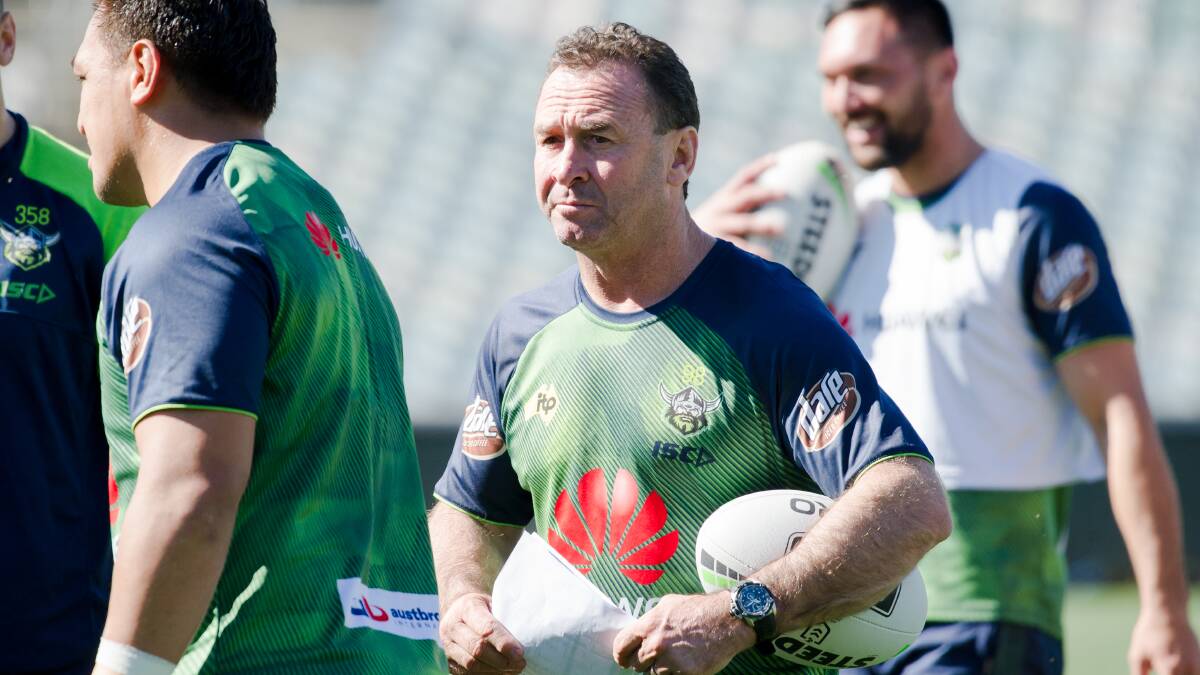 Canberra Raiders coach Ricky Stuart believes his side can turn things around. Picture: Elesa Kurtz