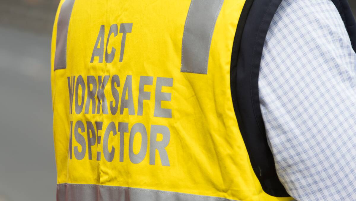 WorkSafe ACT inspectors attended 15 sites in Throsby on Wednesday. Picture: Elesa Kurtz