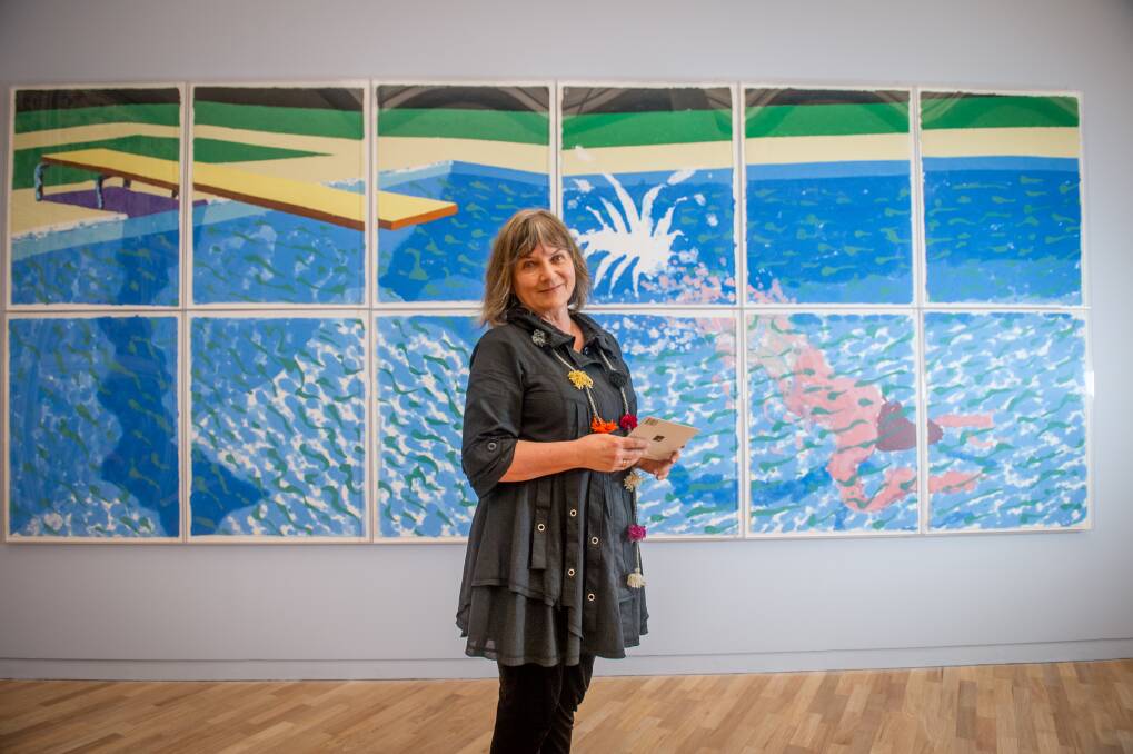 National Gallery's head of International art Jane Kinsman launches the Lichtenstein to Warhol: The Kenneth Tyler Collection. Picture: Karleen Minney