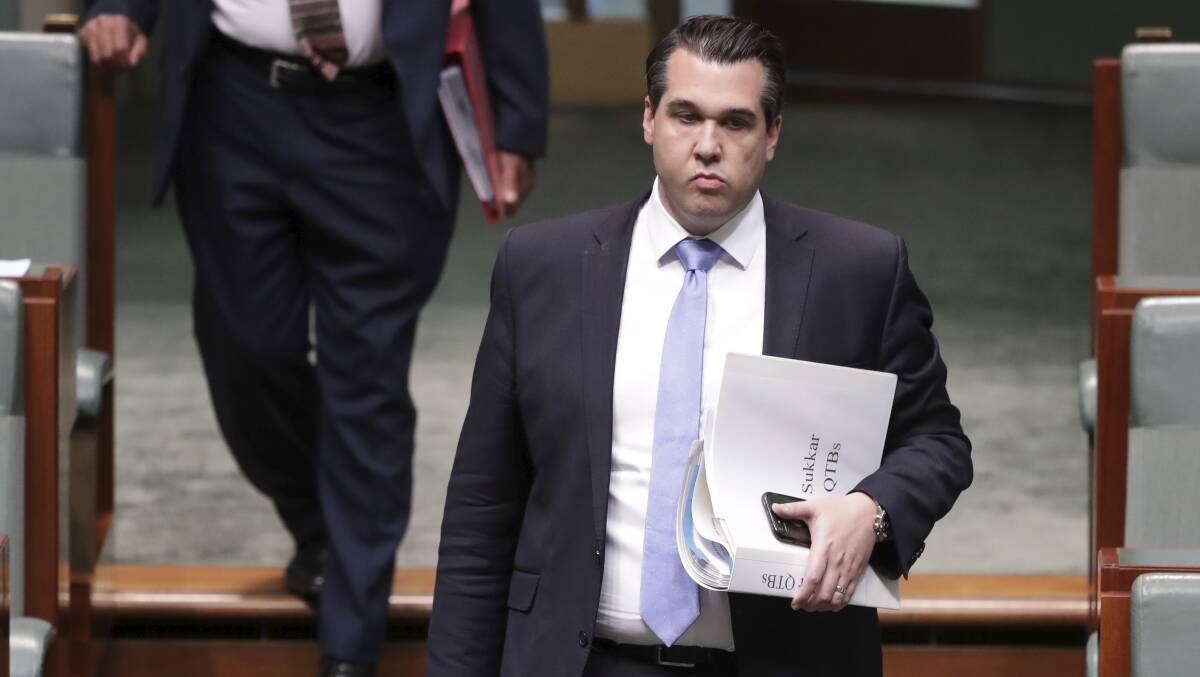 Assistant Treasurer and Minister for Housing Michael Sukkar is responsible for the bill. Picture: Alex Ellinghausen