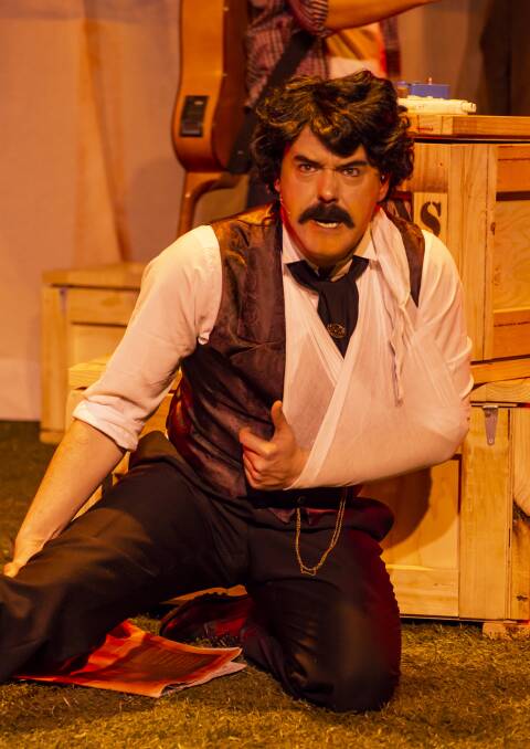 Jarrad West as John Wilkes Booth in Assassins. Picture: Janelle McMenamin