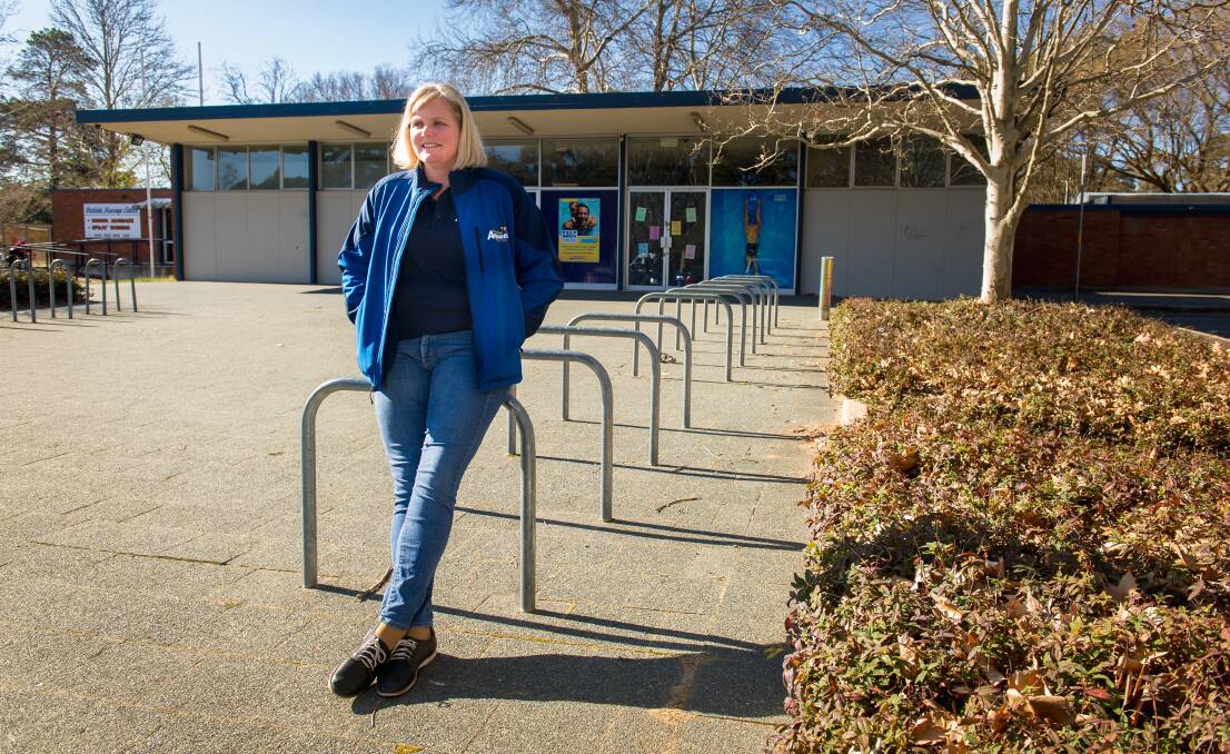 Dickson Aquatic Centre's Taryn Langdon, who has welcomed plans to revamp the facility's forecourt ahead of the summer season. Picture: Elesa Kurtz