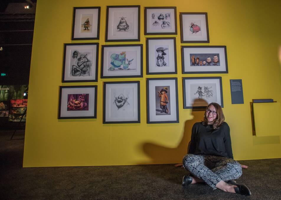 National Museum of Australia curator Kate Morschel helped bring the DreamWorks exhibition to life in Canberra. Picture: Karleen Minney