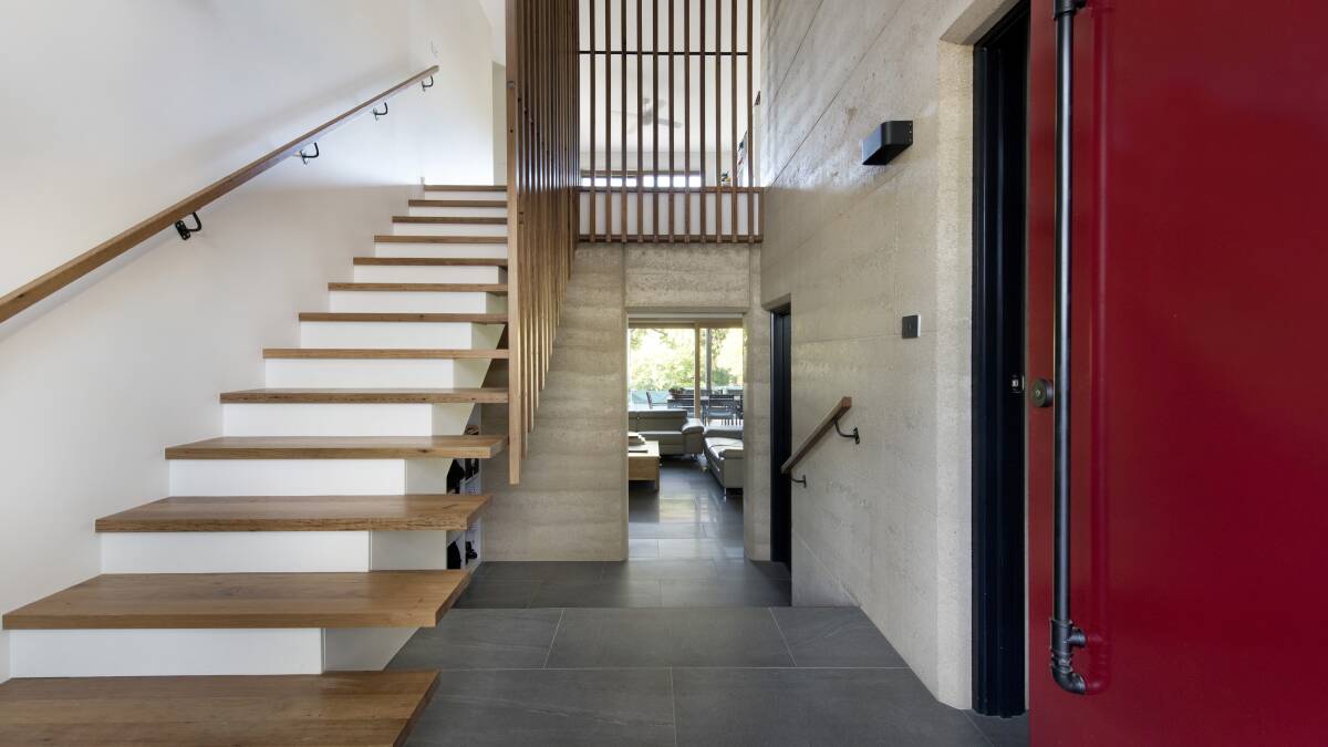 Waramanga Rammed Earth House. Picture: Kasey Funnell
