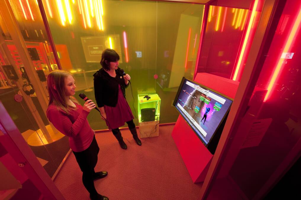 The karaoke-style video game SingStar will be included in the Game Masters exhibition. Picture: Mark Ashkanasy/ACMI