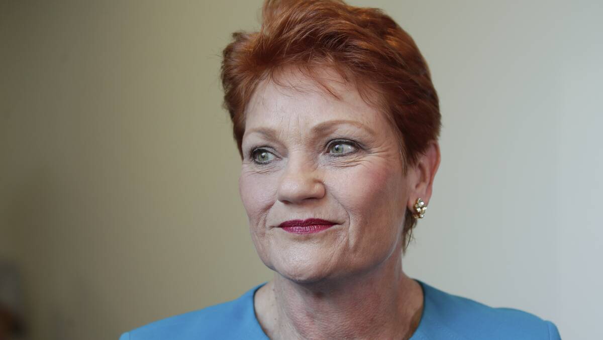 One Nation Senator Pauline Hanson. Picture: Alex Ellinghausen