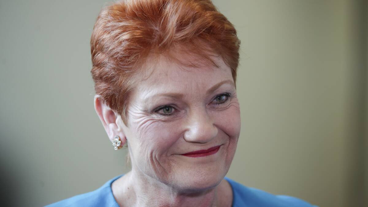 One Nation Senator Pauline Hanson. File picture: Alex Ellinghausen
