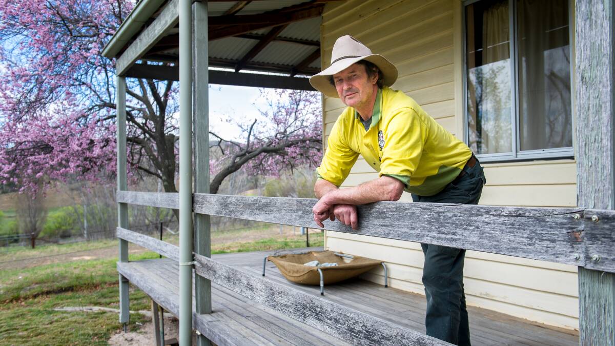 ACT Parks and Conservation Service firefighter Mick LeCocguen at his home in Tidbinbilla. Picture: Elesa Kurtz