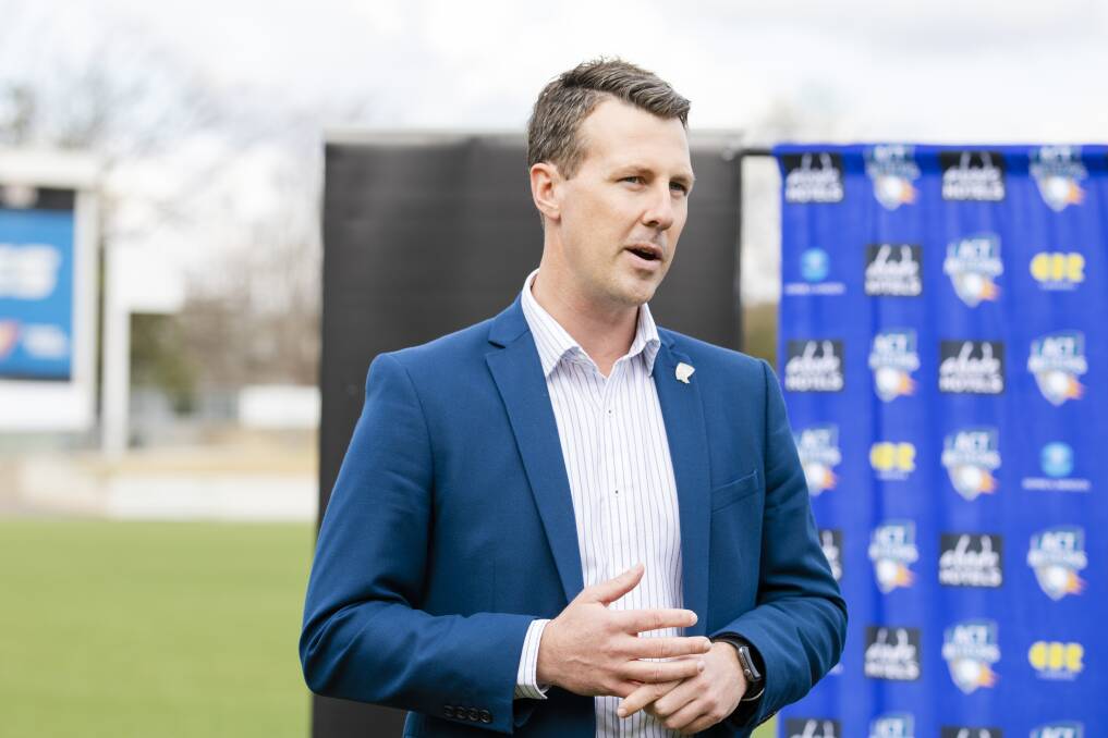 Cricket ACT CEO James Allsopp says the Thunder playing their first home game at Manuka is a statement. Picture: Jamila Toderas