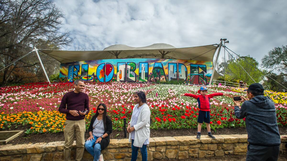 Crowds won't fill Commonwealth Park this year as Floriade is reimagined due to coronavirus. Picture: Karleen Minney