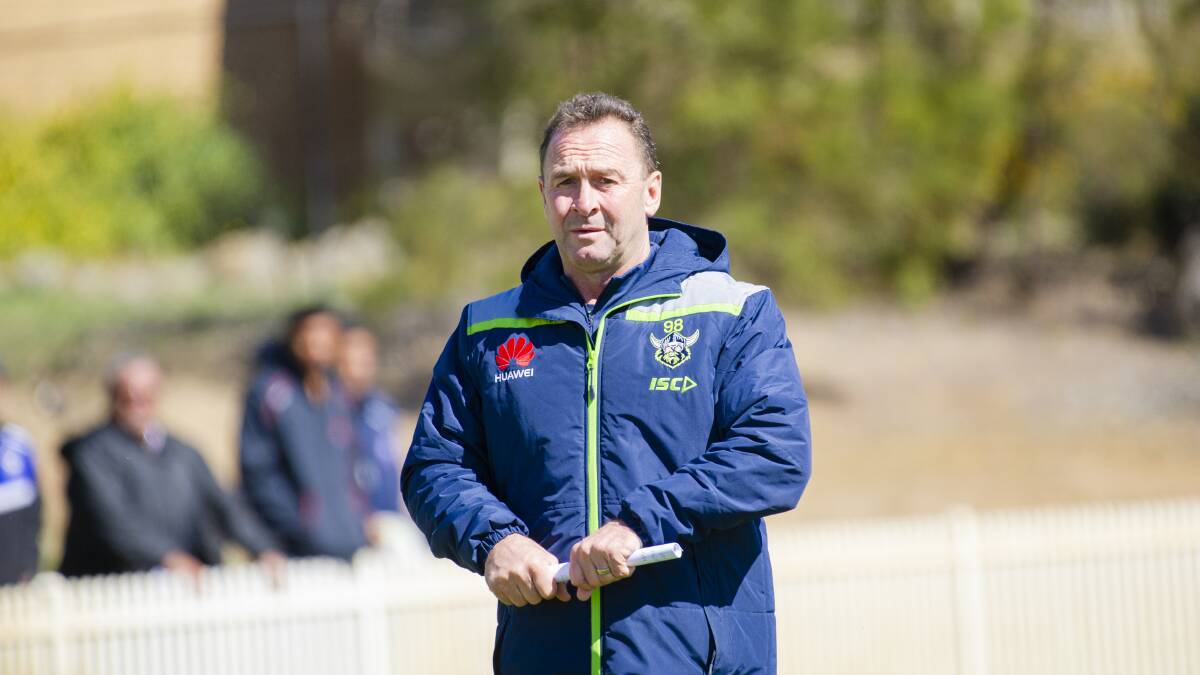 Canberra Raiders coach Ricky Stuart wants to find out who his big-game players are. Picture: Jamila Toderas