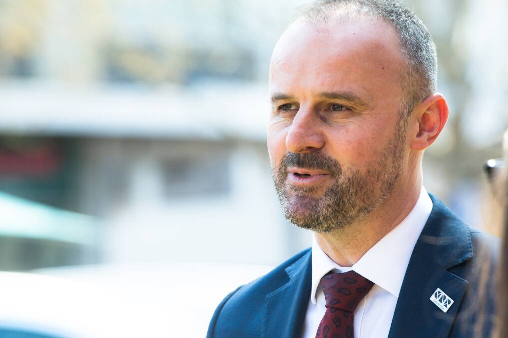 Chief Minister Andrew Barr made a submission to a Senate inquiry into the rate of Newstart. Picture: Elesa Kurtz