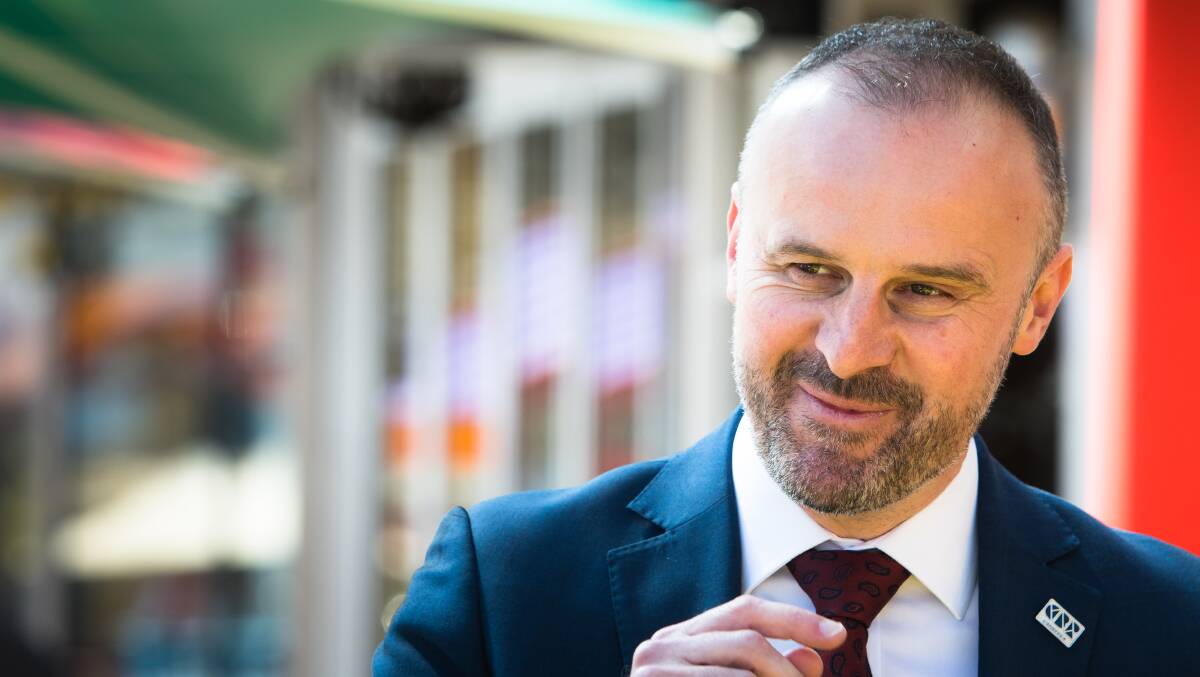 Chief Minister Andrew Barr, who has said his government would approaching funding community-based sexual health testing with an 'open mind'. Picture: Elesa Kurtz