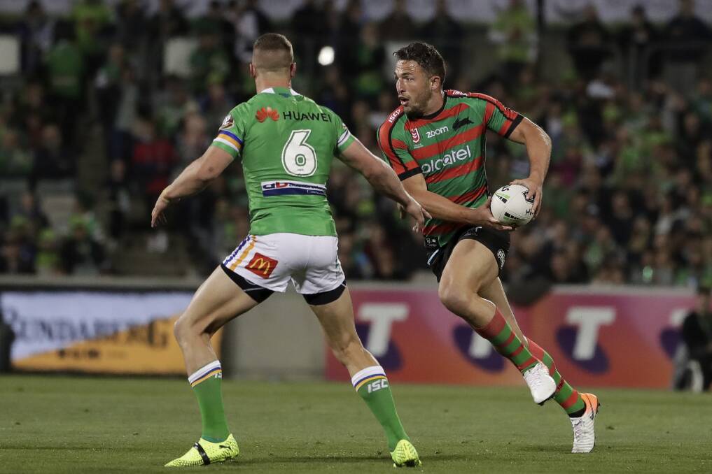 Retired Souths enforcer Sam Burgess is leaving a legacy on the game. Picture: Alex Ellinghausen