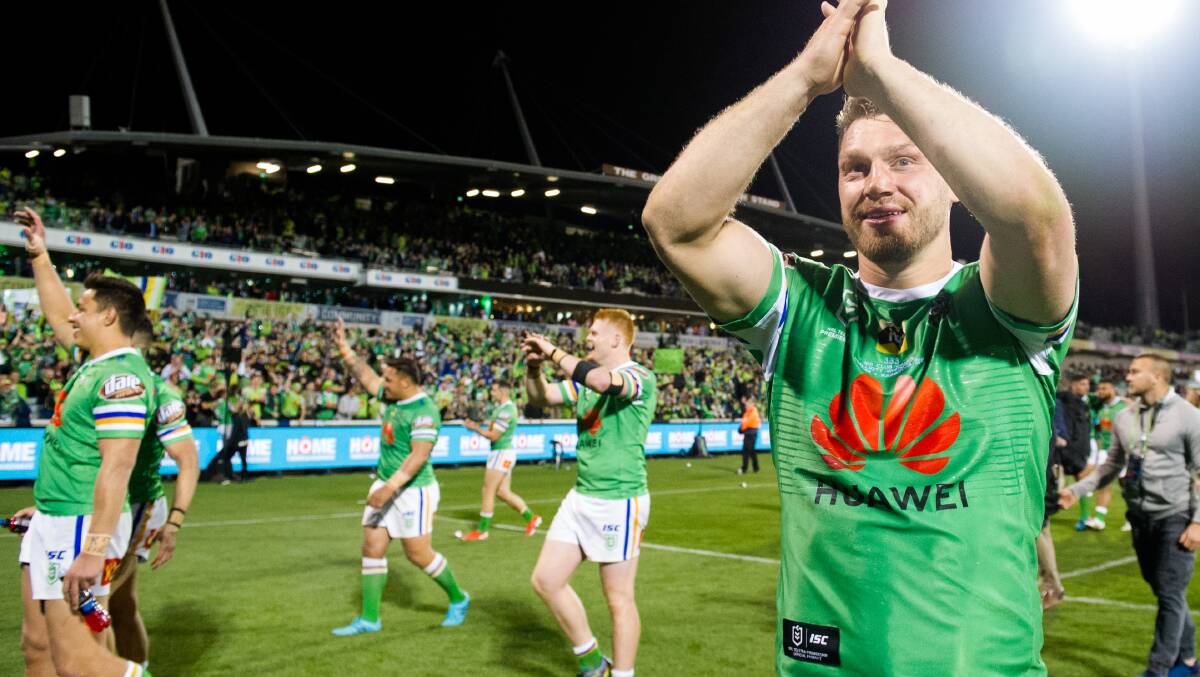 Whitehead and the Raiders will meet South Sydney for the first time since last year's preliminary final. Picture: Elesa Kurtz