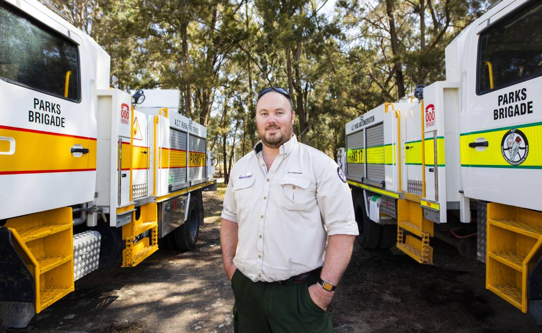 ACT Parks and Conservation Service learning and development manager, Mark Beech, who says staff are preparing for a hot and dry bushfire season. Picture: Jamila Toderas