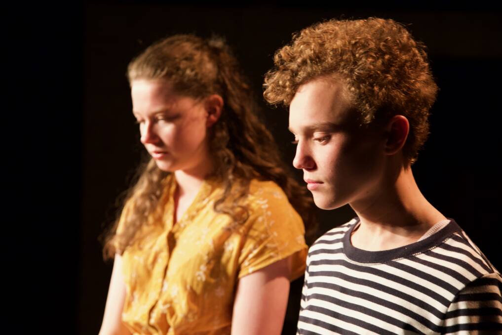 Ella Buckley as Eliza, left, and Callum Doherty as Charlie in Jasper Jones. Picture: Michael Milosavljevic