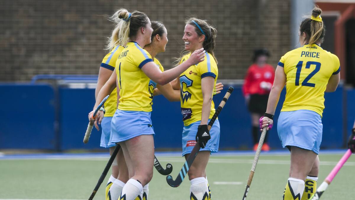 Canberra Chill secure spot in Hockey One finals. Picture: Dion Georgopoulos