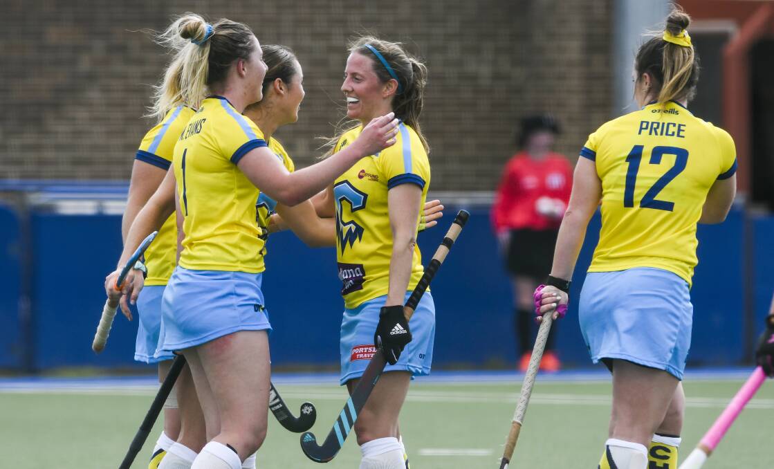The Canberra Chill are unbeaten in Hockey One so far. Picture: Dion Georgopoulos