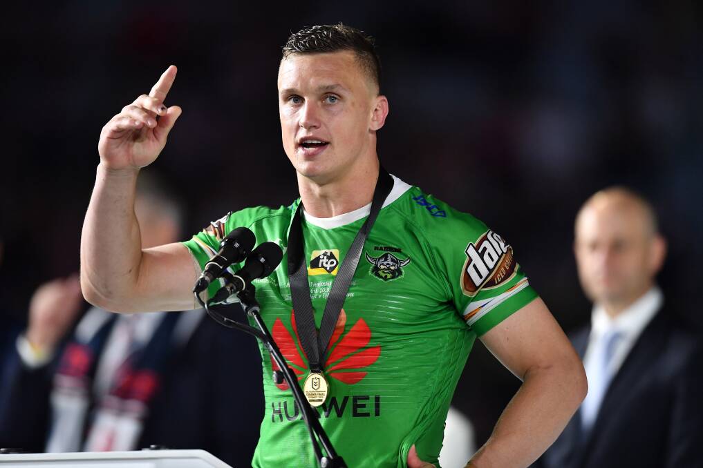 Could Jack Wighton become the Raiders' first $1 million player? Picture: NRL Imagery