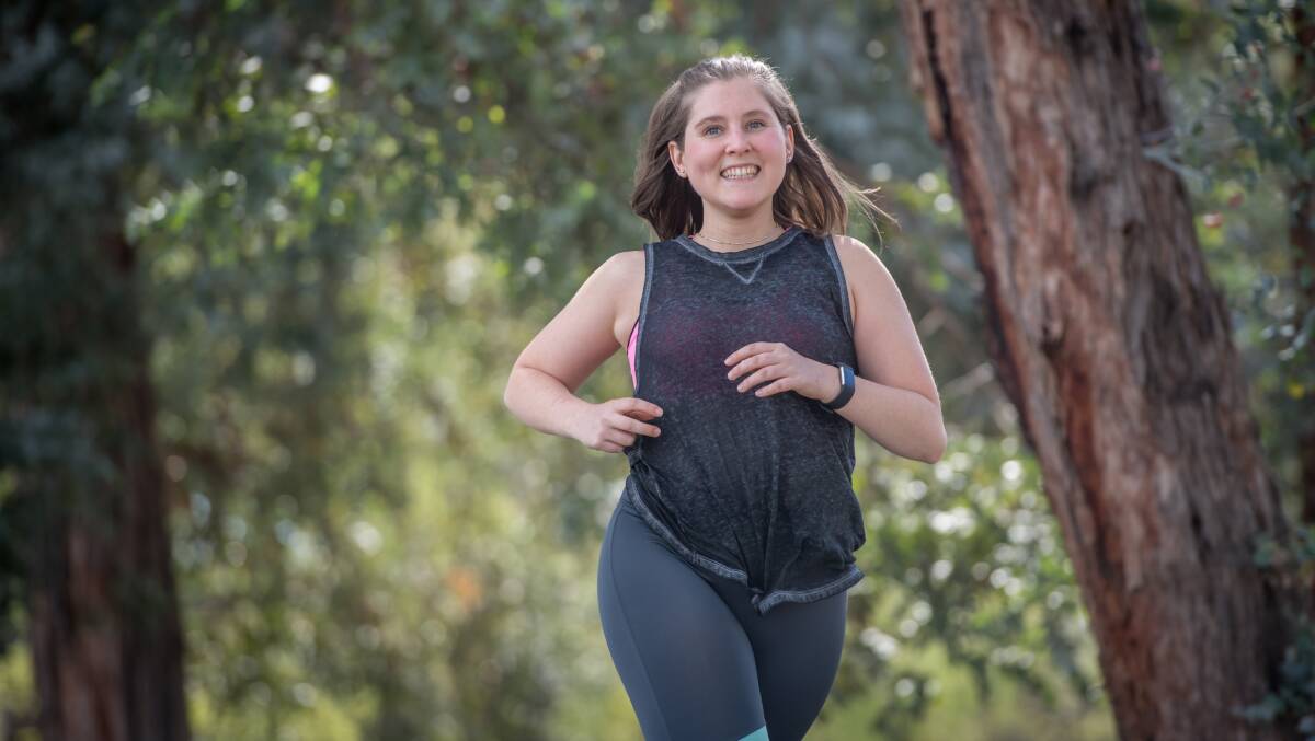 Eliza Moloney is running in her first Canberra Times Fun Run. Picture: Karleen Minney
