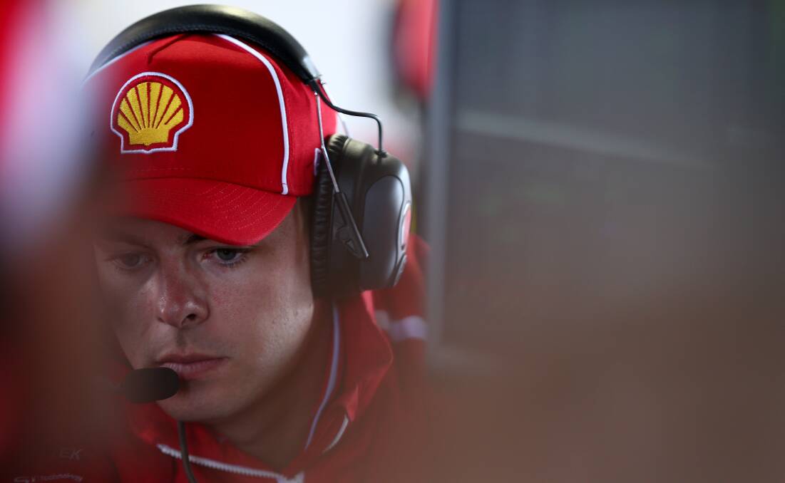 Scott McLaughlin looks on during practice on Thursday. Picture: NRL Imagery