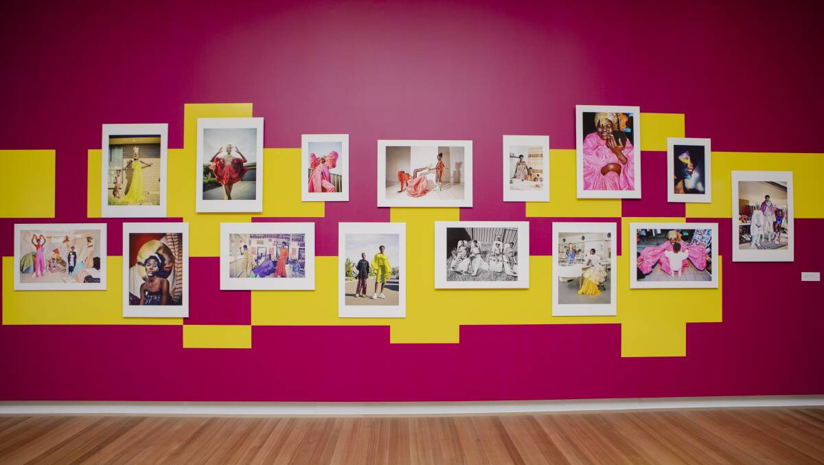 A section of the 'Women in Vogue: Celebrating sixty years in Australia' exhibition at the National Portrait Gallery of Australia. Picture: Jamila Toderas