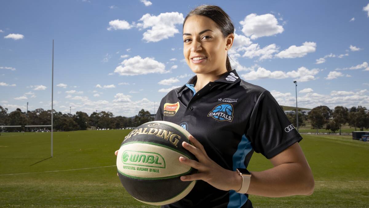 Canberra guard Maddison Rocci will battle through a hand injury to play on Wednesday. Picture: Sitthixay Ditthavong