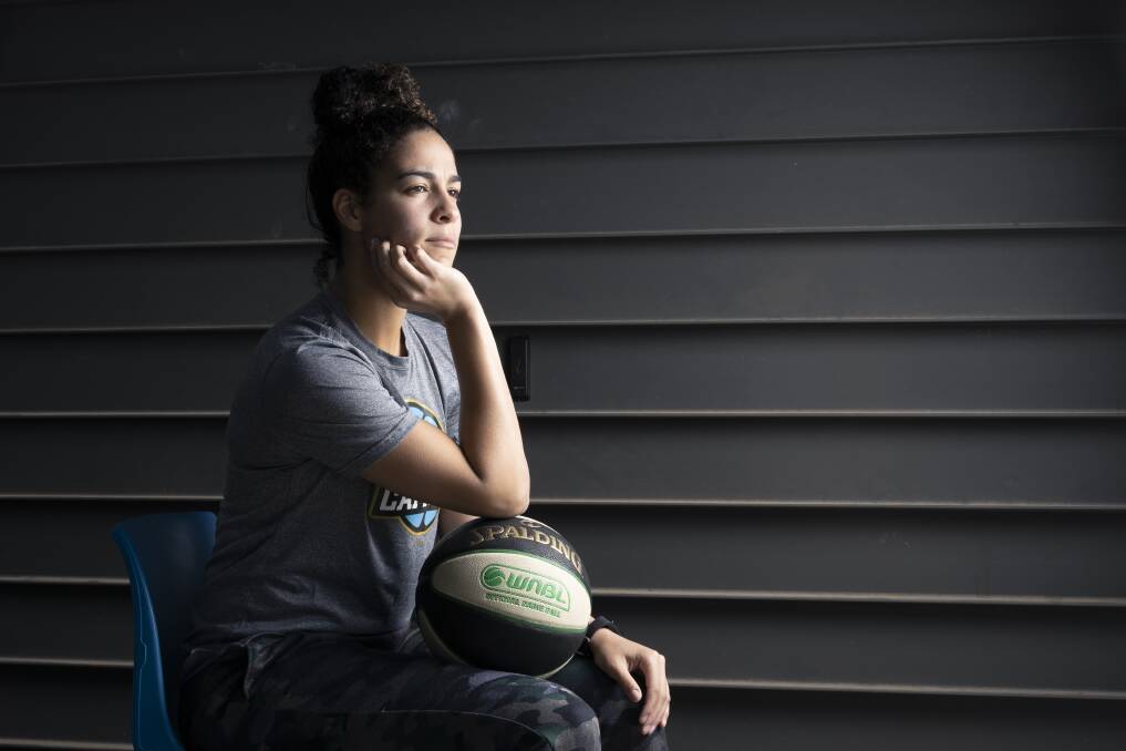 Kia Nurse was on fire in the Canberra Capitals' thrashing of ladder-leaders Southside Flyers. Picture: Sitthixay Ditthavong