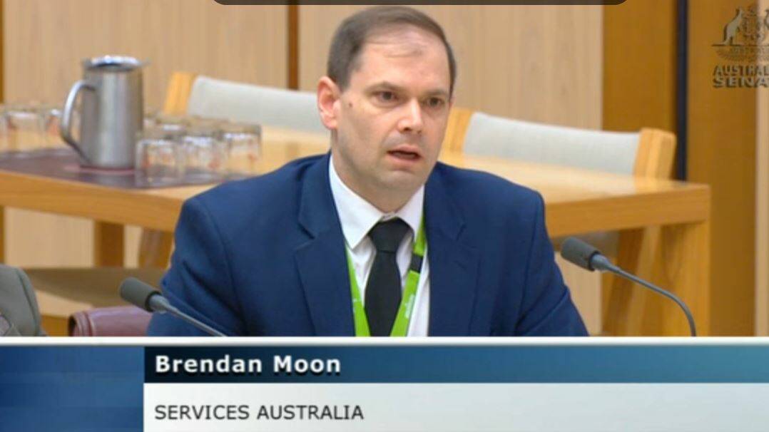 Human Services' older Australians division manager Brendan Moon says it can be a challenge to get information on people with mental health issues. Picture: Senate
