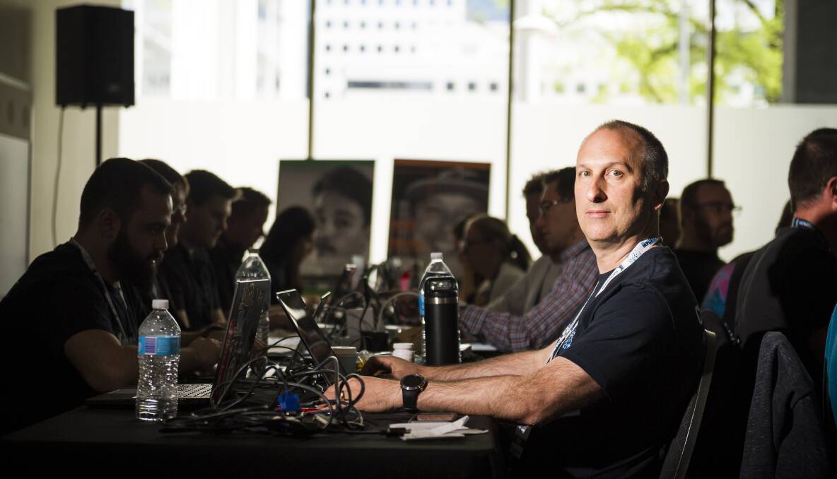 The founder of Trace Labs, Rob Sell, helped to organise Australia's first missing persons' hackathon in Canberra. Picture: Dion Georgopoulos