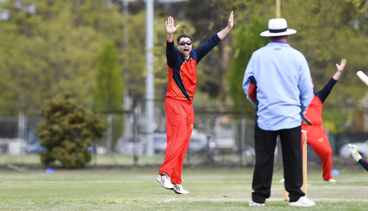 Shane Devoy appeals for a wicket. Picture: Dion Georgopoulos