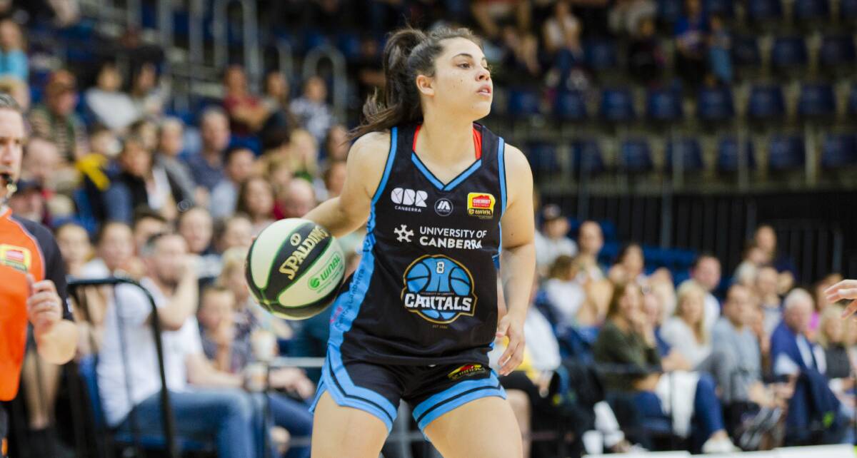 Abby Cubillo and the Capitals endured a night to forget. Picture: Jamila Toderas
